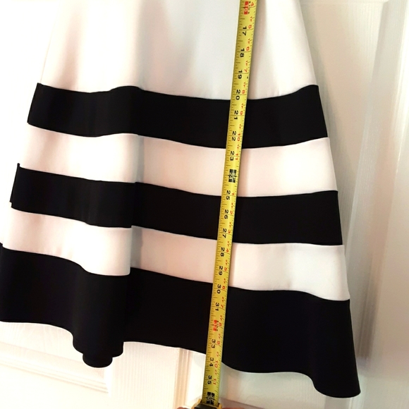 Classy retro classic Black white striped fun dress like new rockabilly - Picture 10 of 10